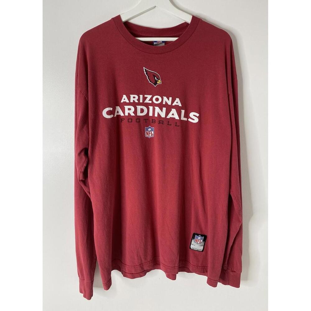 Nike NFL Arizona Cardinals Mens Size L Long Sleeve T-Shirt Team Apparel Red Vtg
